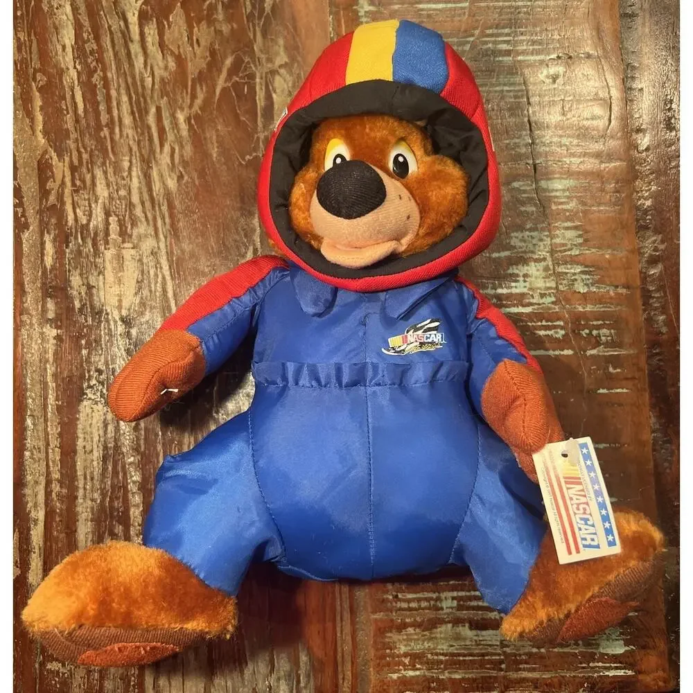 Nanco Vintage NASCAR Race Brown Bear Mascot 9